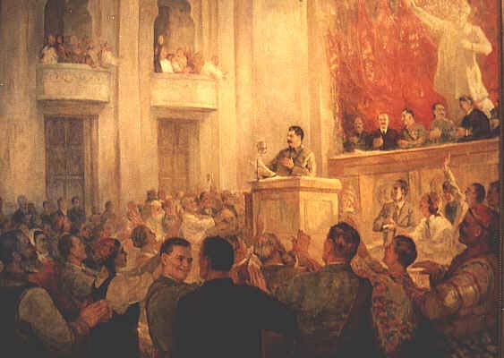Stalin on a Party congress