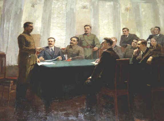 Stalin and Politbureau members